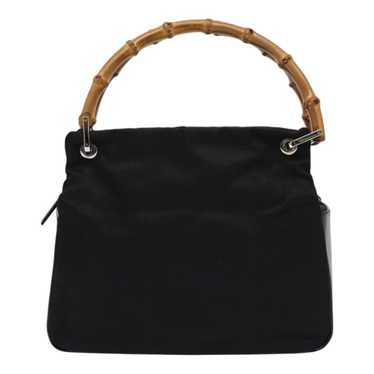 Gucci Bamboo Black Synthetic Handbag (Pre-Owned)