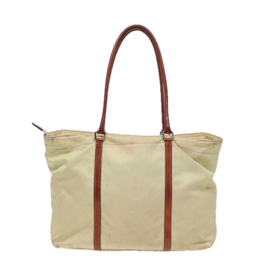 Prada Tessuto Beige Synthetic Tote Bag (Pre-Owned) - image 2