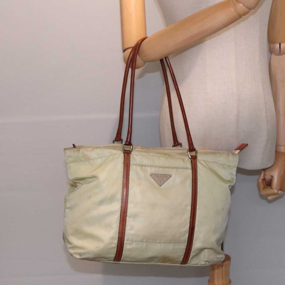 Prada Tessuto Beige Synthetic Tote Bag (Pre-Owned) - image 7