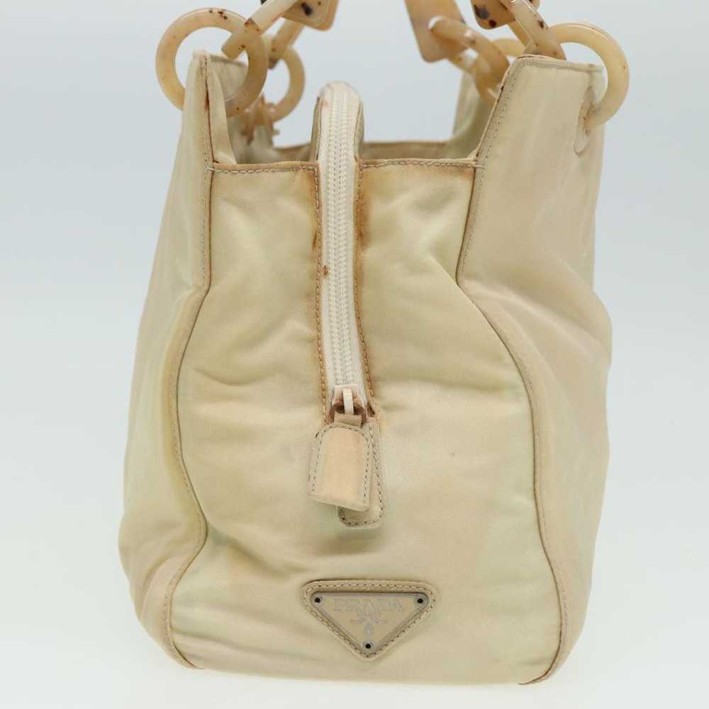 Prada Tessuto Beige Synthetic Handbag (Pre-Owned) - image 10