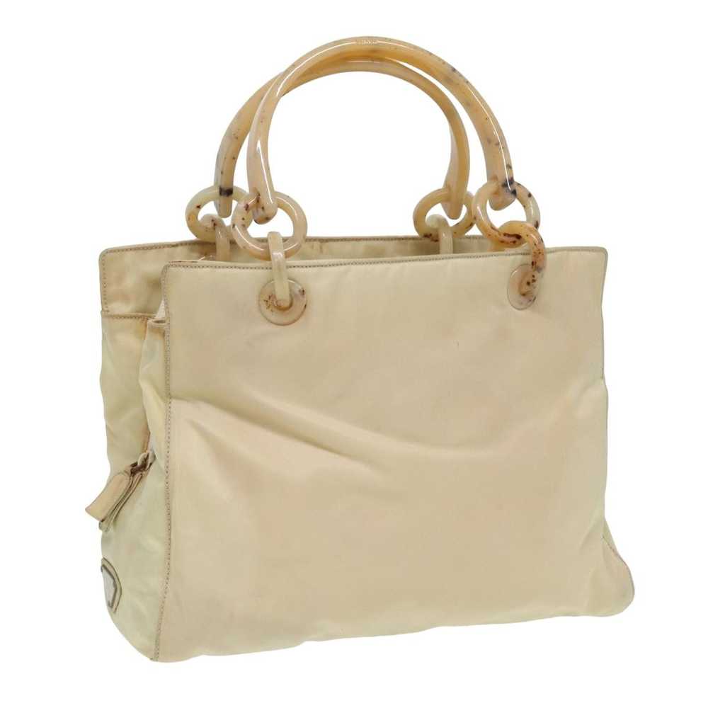 Prada Tessuto Beige Synthetic Handbag (Pre-Owned) - image 11