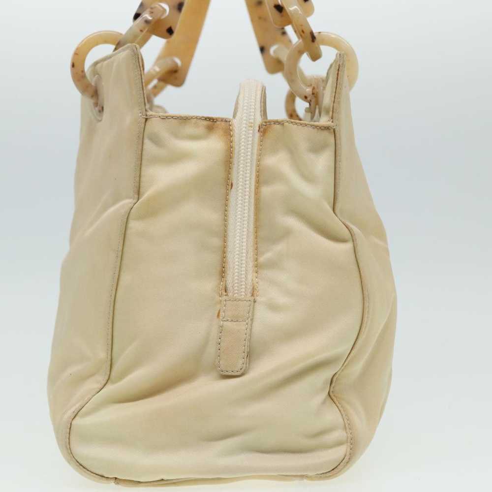 Prada Tessuto Beige Synthetic Handbag (Pre-Owned) - image 9