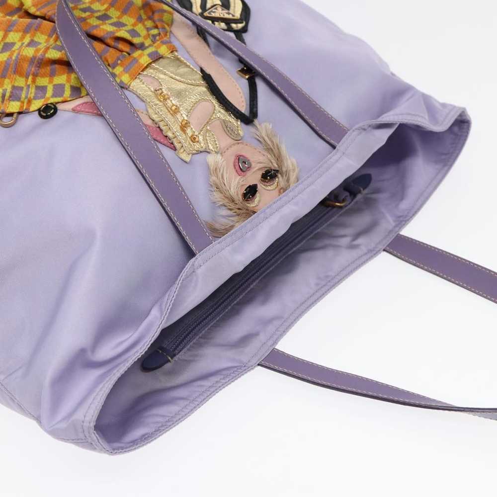 Prada Tessuto Purple Synthetic Tote Bag (Pre-Owne… - image 4