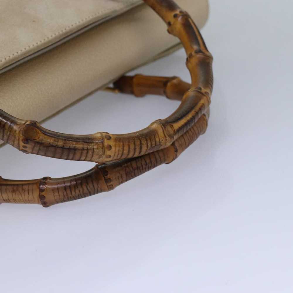 Gucci Bamboo Beige Suede Handbag (Pre-Owned) - image 10