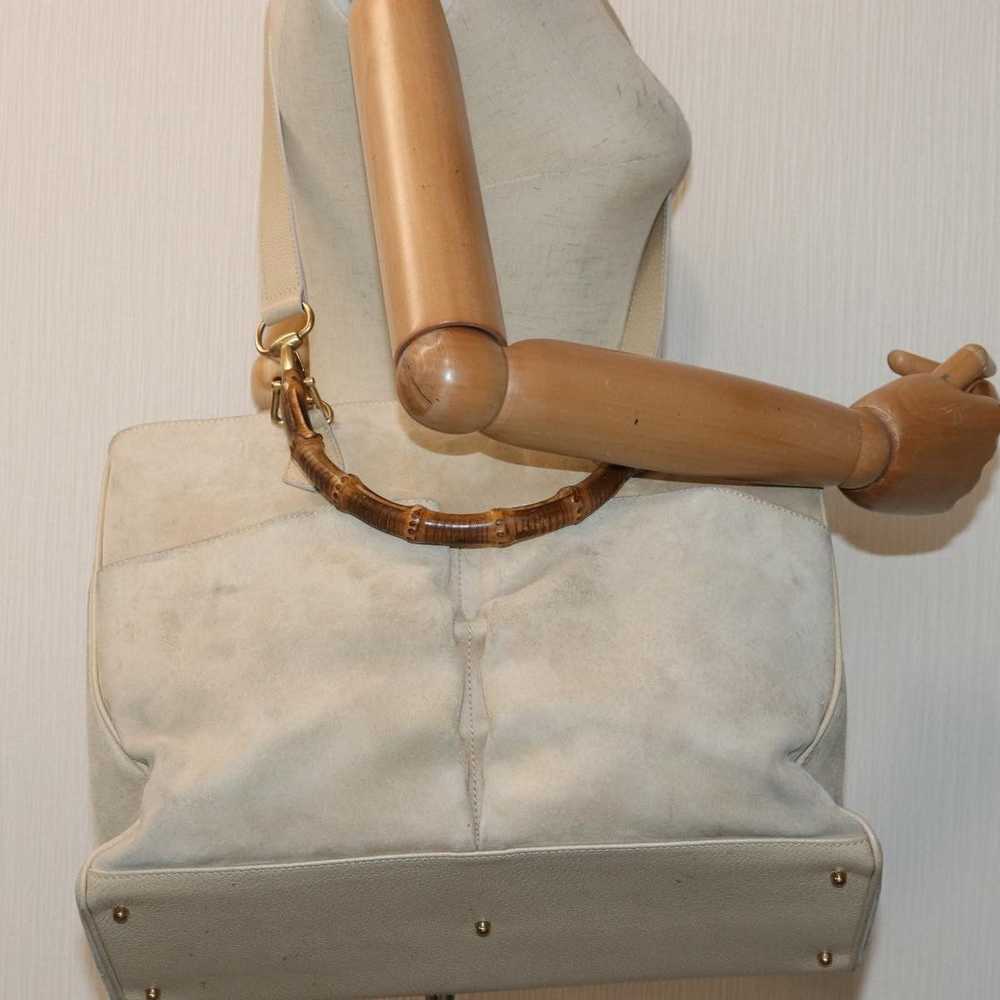 Gucci Bamboo Beige Suede Handbag (Pre-Owned) - image 7