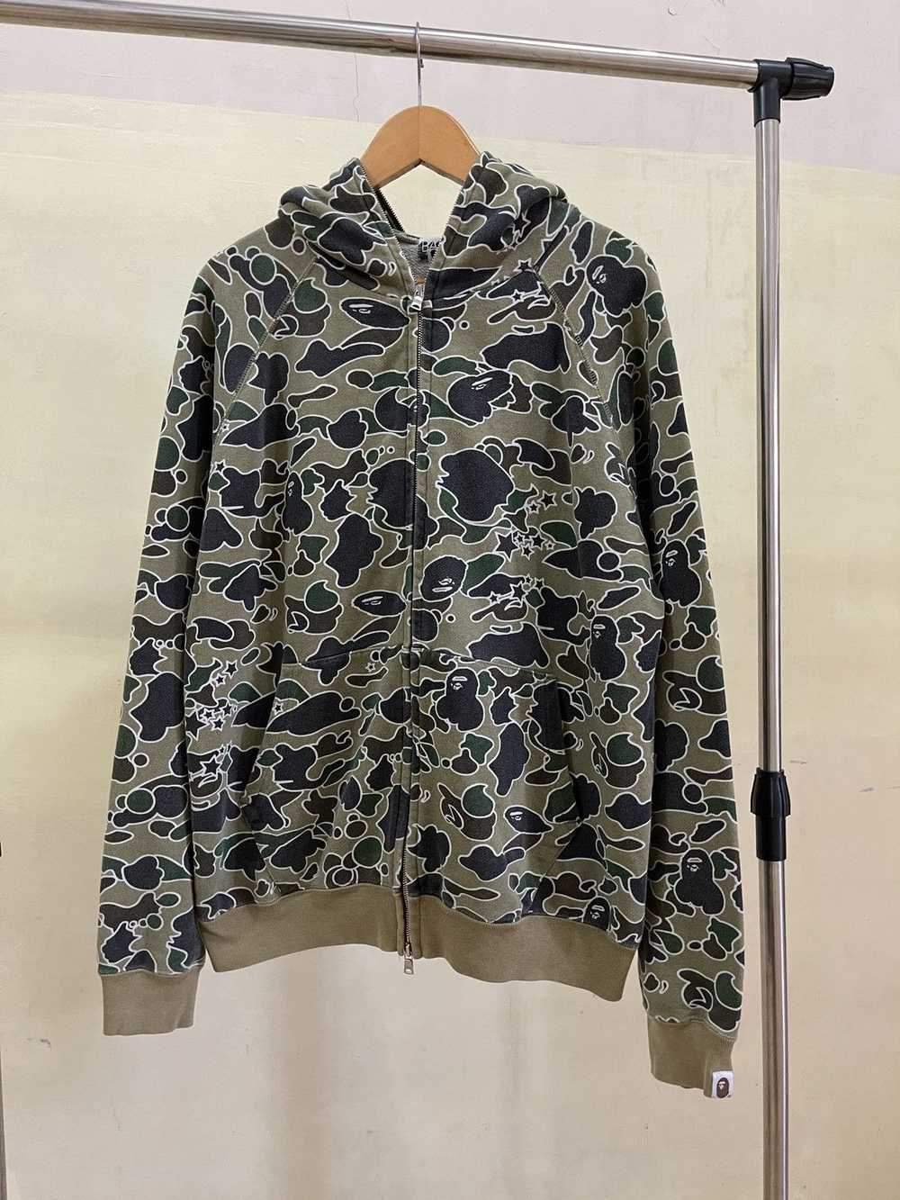 Bape Sta Camo Full Zip Hoodie - image 1