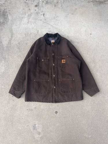 Carhartt × Made In Usa × Vintage Vintage Brown mad