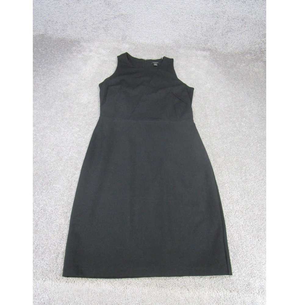 Vintage Ann Taylor Sheath Dress Womens Black Slee… - image 1