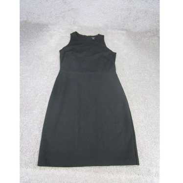 Vintage Ann Taylor Sheath Dress Womens Black Slee… - image 1