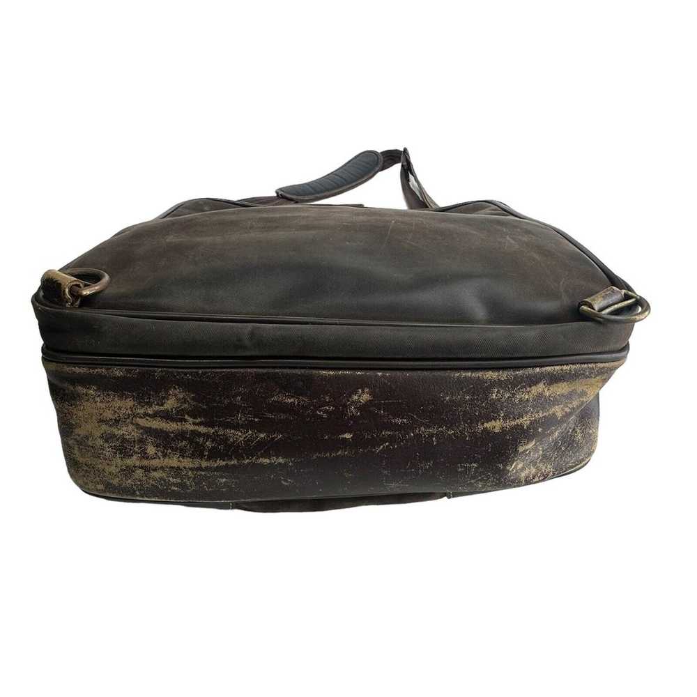 bellino leather rustic distressed messenger bag - image 11