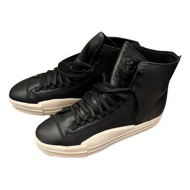 Y-3 Leather high trainers - image 1