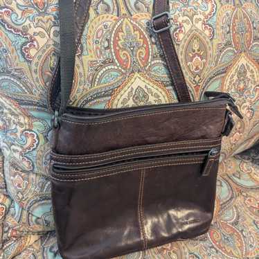 Jack Georges Voyager Crossbody Leather Purse