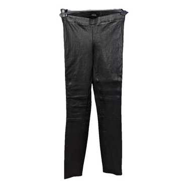 J Brand Leather slim pants