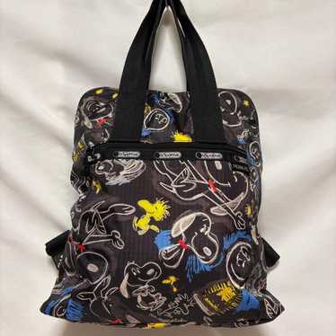 Outlet Snoopy Peanuts x LeSportsac Black 2-way