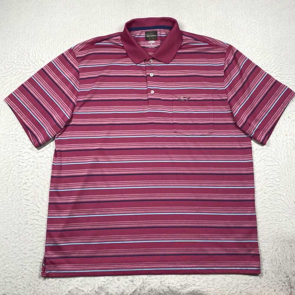 Tasso Elba Greg Norman Polo Shirt Mens XL Purple … - image 1