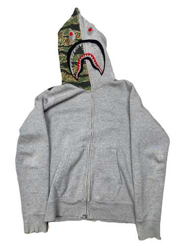 Bape Tiger Camo Shark Full Zip Hoodie