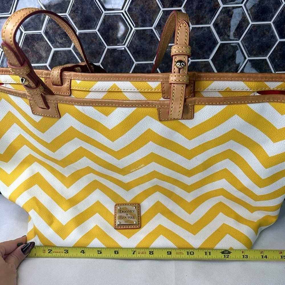 Dooney & Bourke Wren Chevron Large Shoulder Tote … - image 3