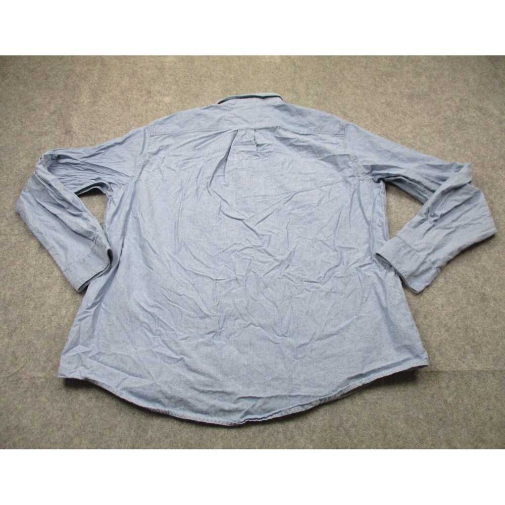 Vintage Mens Large Size Button Front Long Sleeved… - image 4