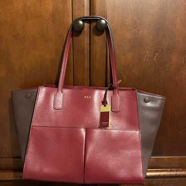 Red Ralph Lauren Tote Bag with Dust Cover Bag - image 1