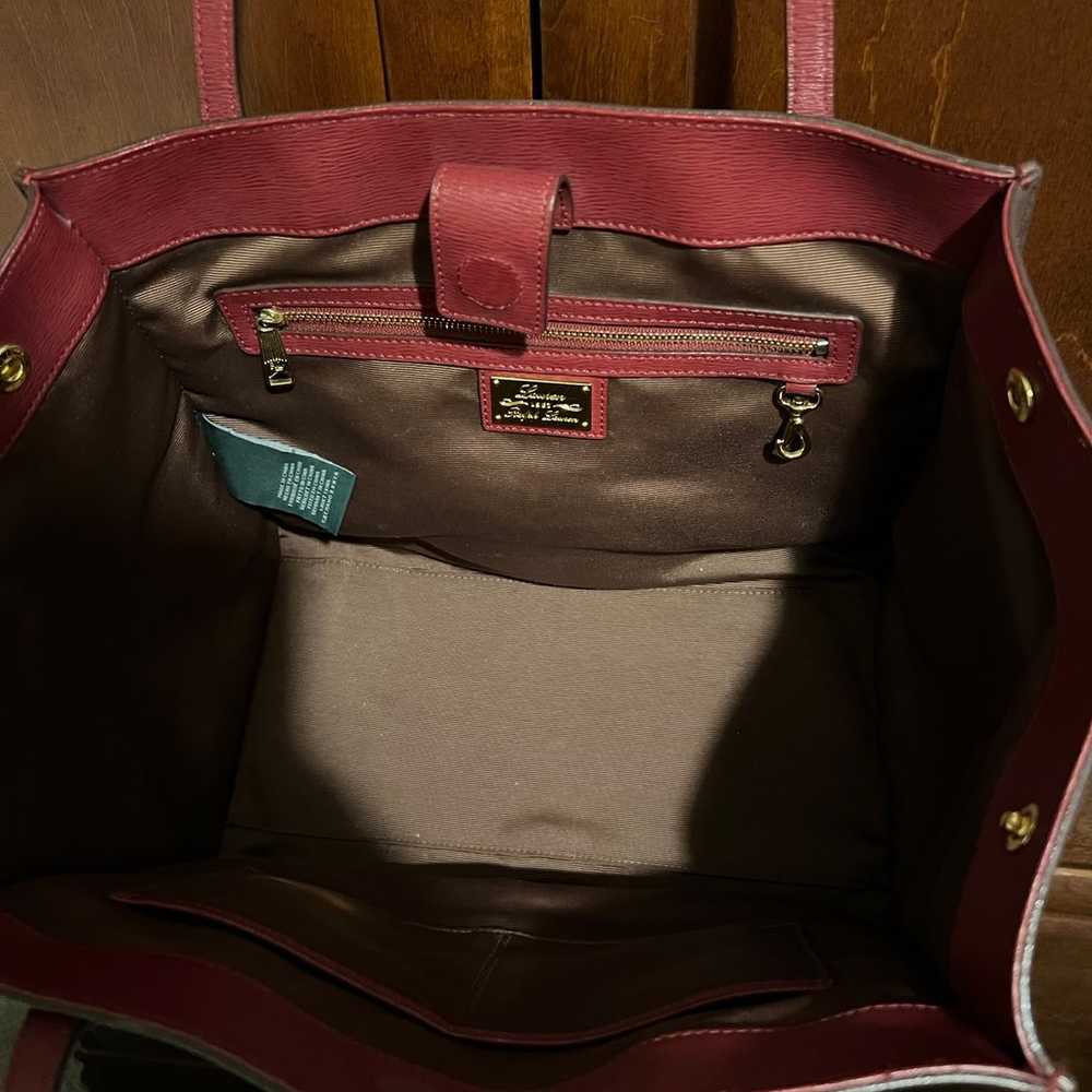 Red Ralph Lauren Tote Bag with Dust Cover Bag - image 3