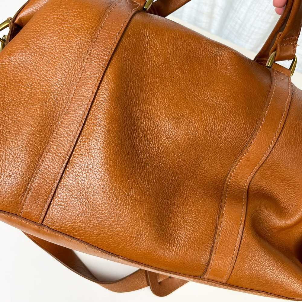 Madewell Glasgow English Saddle Leather Satchel B… - image 9