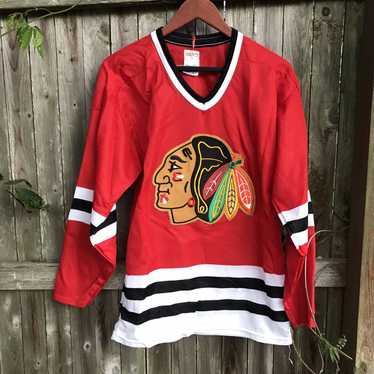 Vintage 80s / cheapest 90s CCM NHL Chicago Blackhawks ORIGNAL Mesh Jersey - Extra Large