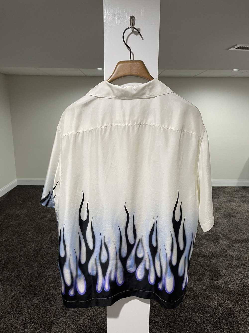 Prada Prada Double Match White / Blue Flames Silk… - image 2