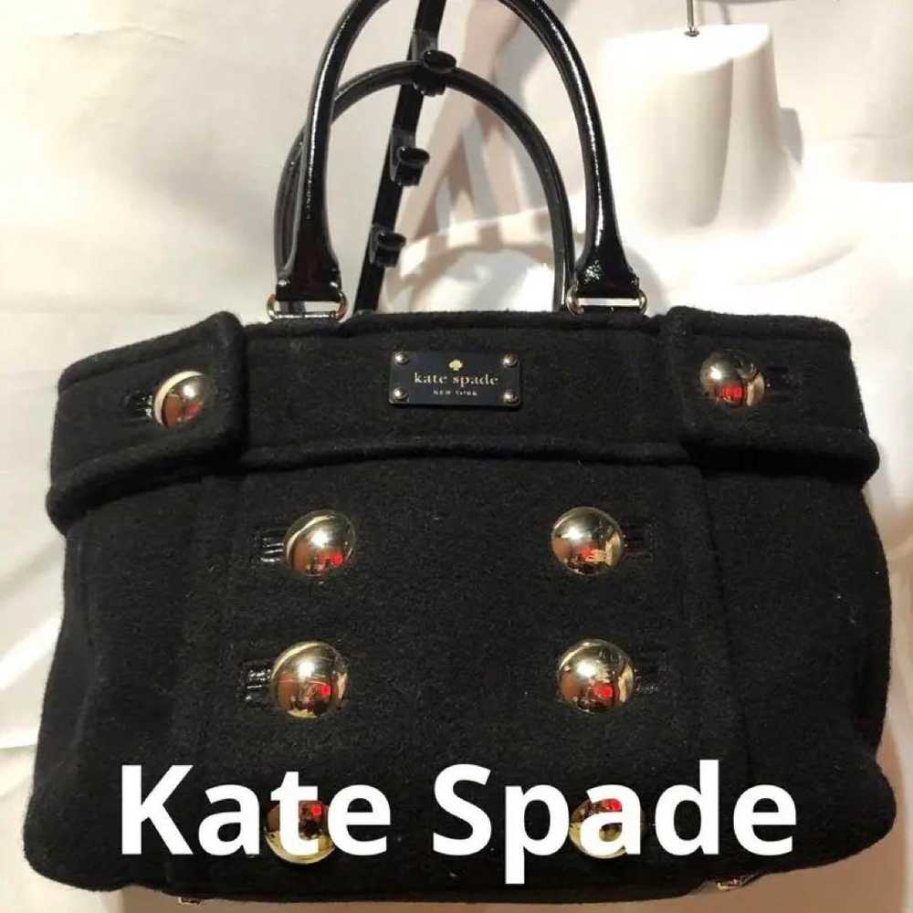 Kate Spade Black Wool Handbag - image 1