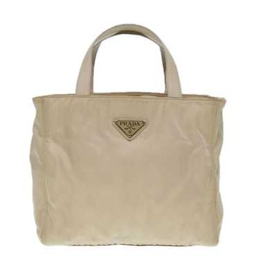 Prada Tessuto Beige Synthetic Handbag (Pre-Owned)