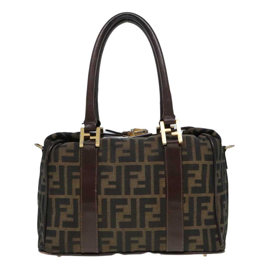 Fendi Zucca Brown Canvas Handbag (Pre-Owned) - image 1