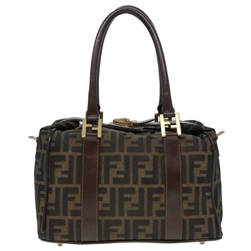 Fendi Zucca Brown Canvas Handbag (Pre-Owned) - image 2