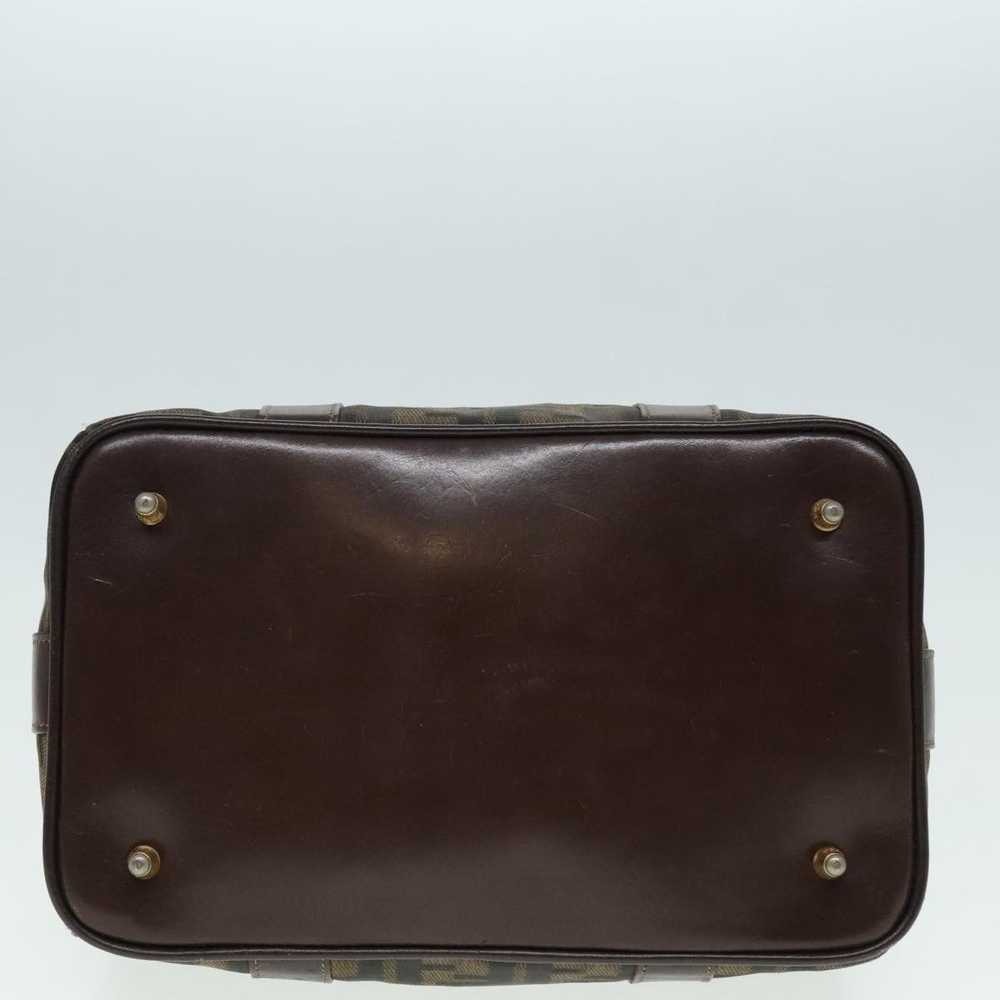 Fendi Zucca Brown Canvas Handbag (Pre-Owned) - image 8