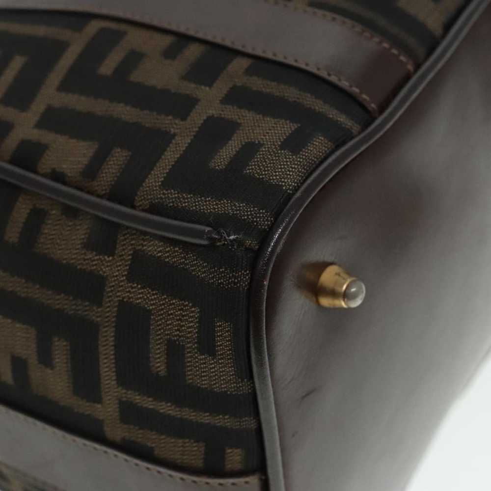 Fendi Zucca Brown Canvas Handbag (Pre-Owned) - image 9