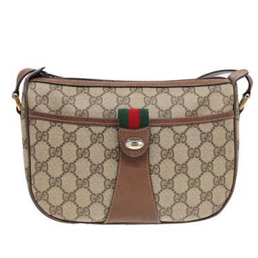 Gucci Beige Canvas Shoulder Bag (Pre-Owned)