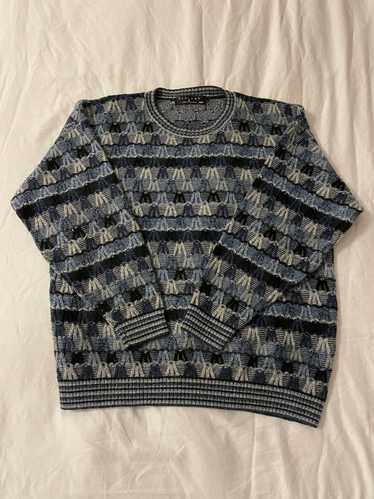 Protege × Vintage Blue White Vintage Sweater