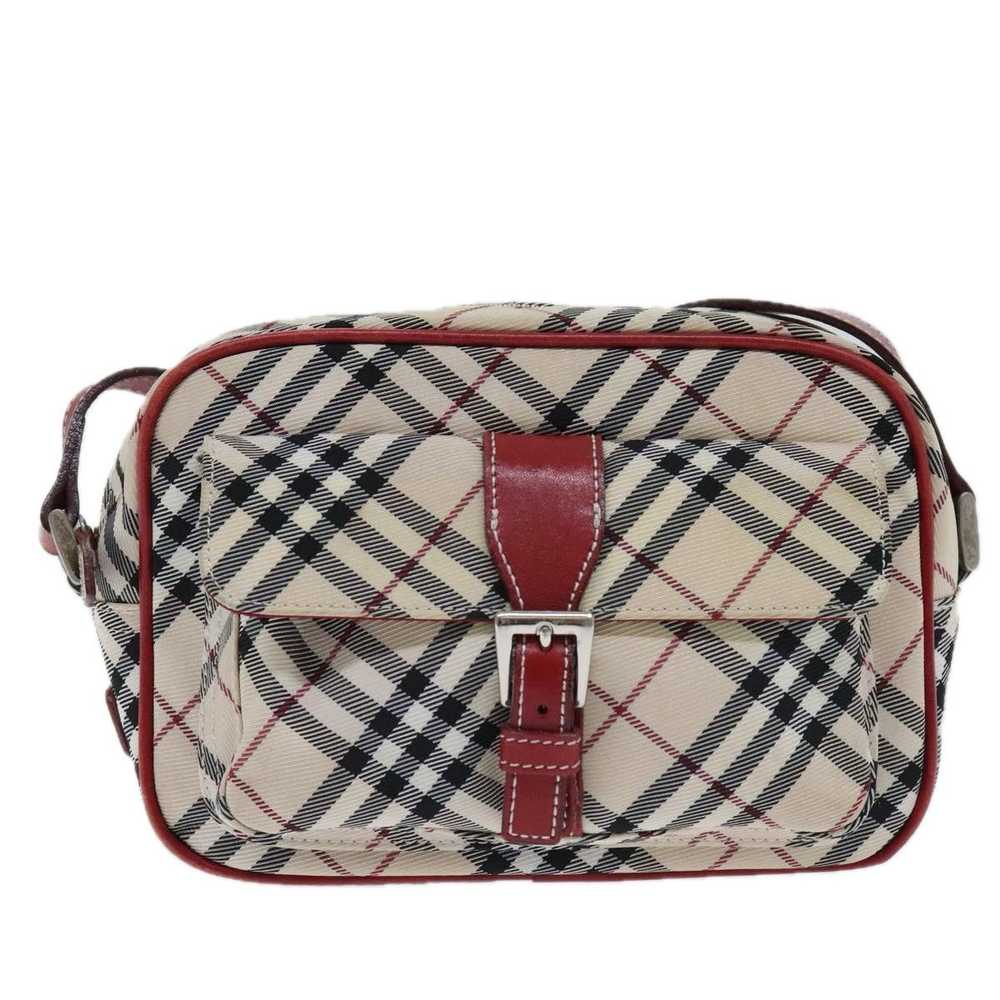 Burberry Nova Check Beige Canvas Shoulder Bag (Pr… - image 1