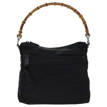 Gucci Bamboo Black Synthetic Handbag (Pre-Owned) - image 1