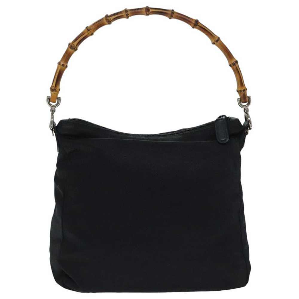 Gucci Bamboo Black Synthetic Handbag (Pre-Owned) - image 2