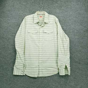 Levi's Levi's Shirt Mens L Large Button-Up Green … - image 1