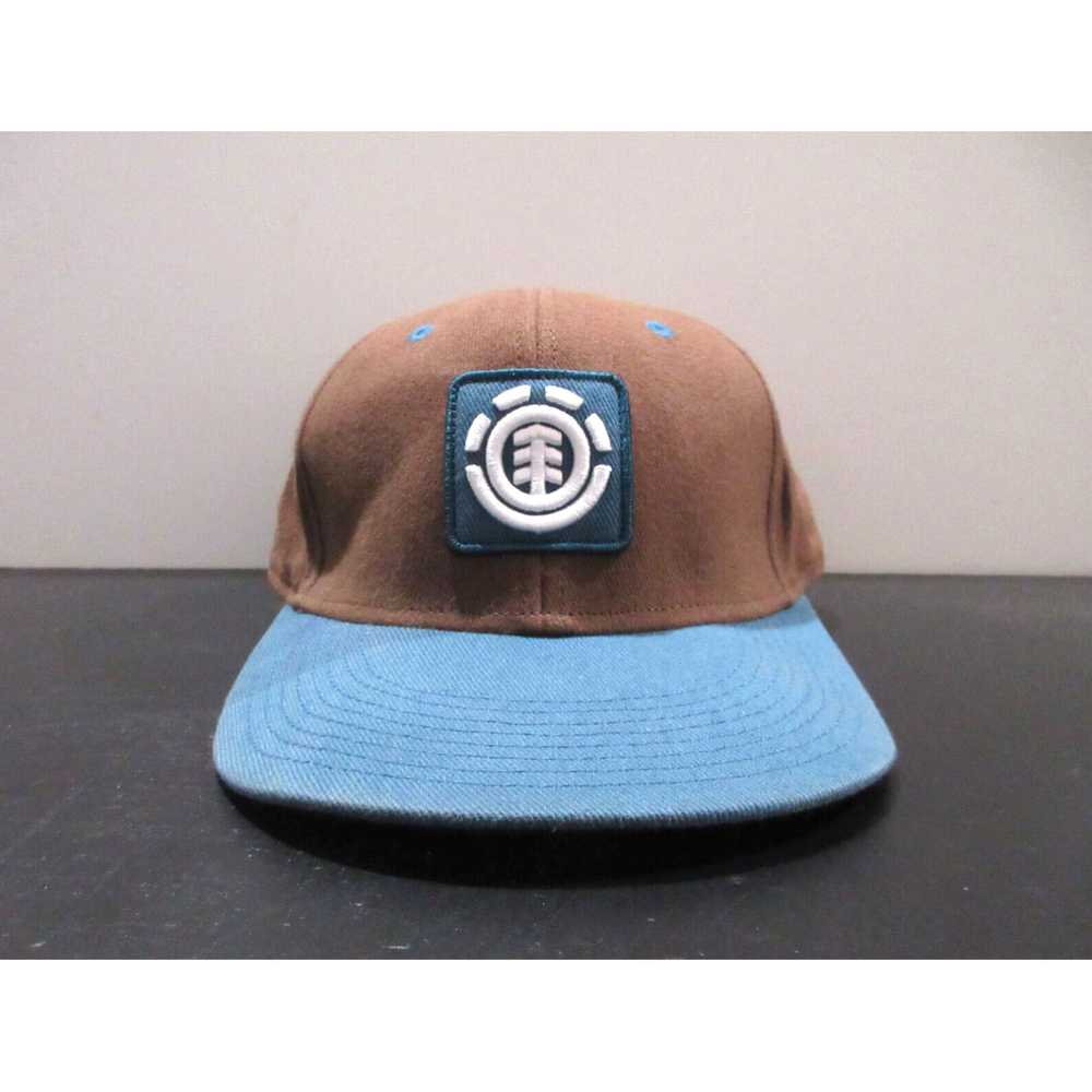 Element Skater Adult Large Mens Brown Blue Logo E… - image 1