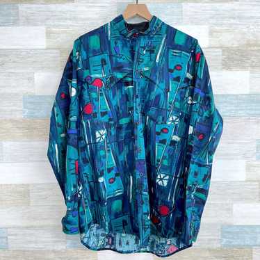 Roper Roper Vintage Western Rodeo Shirt Blue 90s C