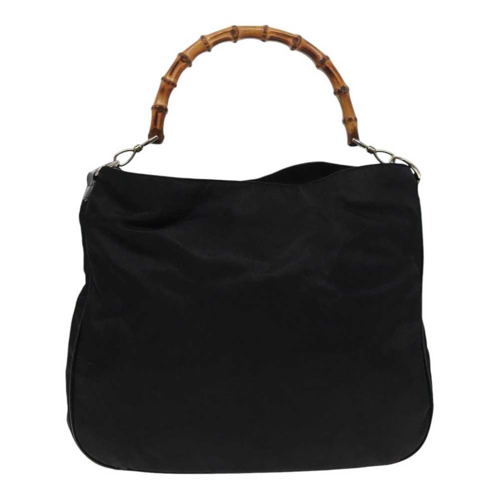 Gucci Bamboo Black Synthetic Handbag (Pre-Owned) - image 1