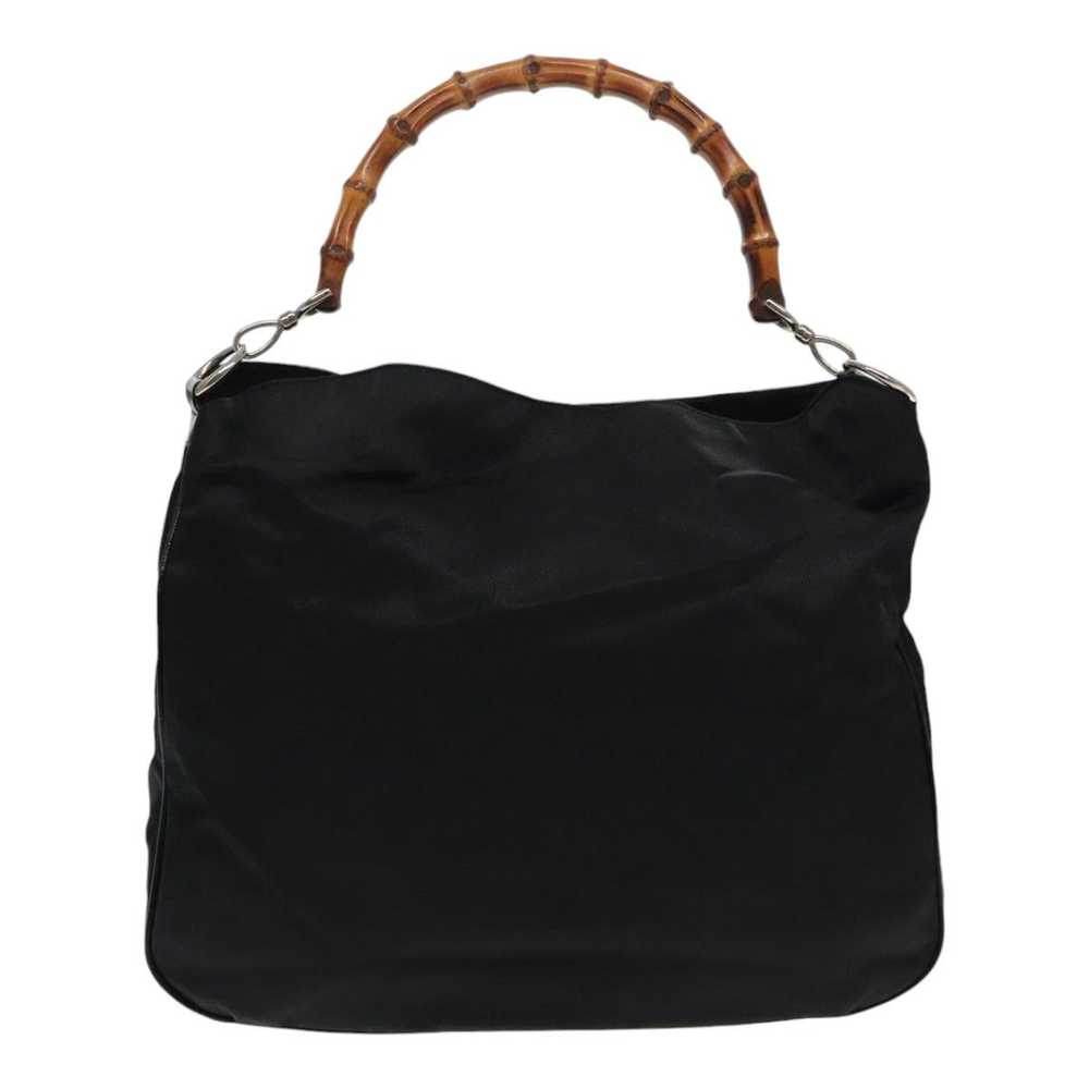 Gucci Bamboo Black Synthetic Handbag (Pre-Owned) - image 2