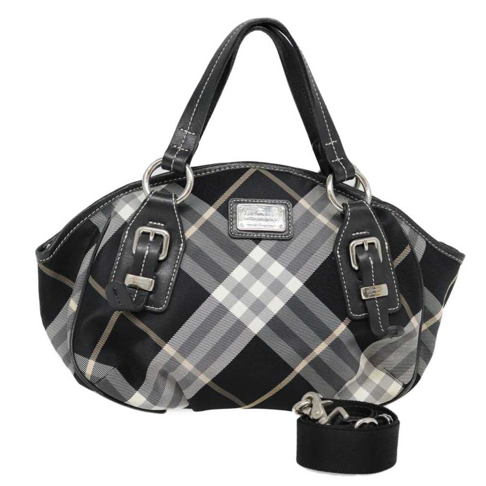 Burberry Nova Check Black Synthetic Handbag (Pre-… - image 1