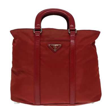 Prada Tessuto Red Synthetic Handbag (Pre-Owned)