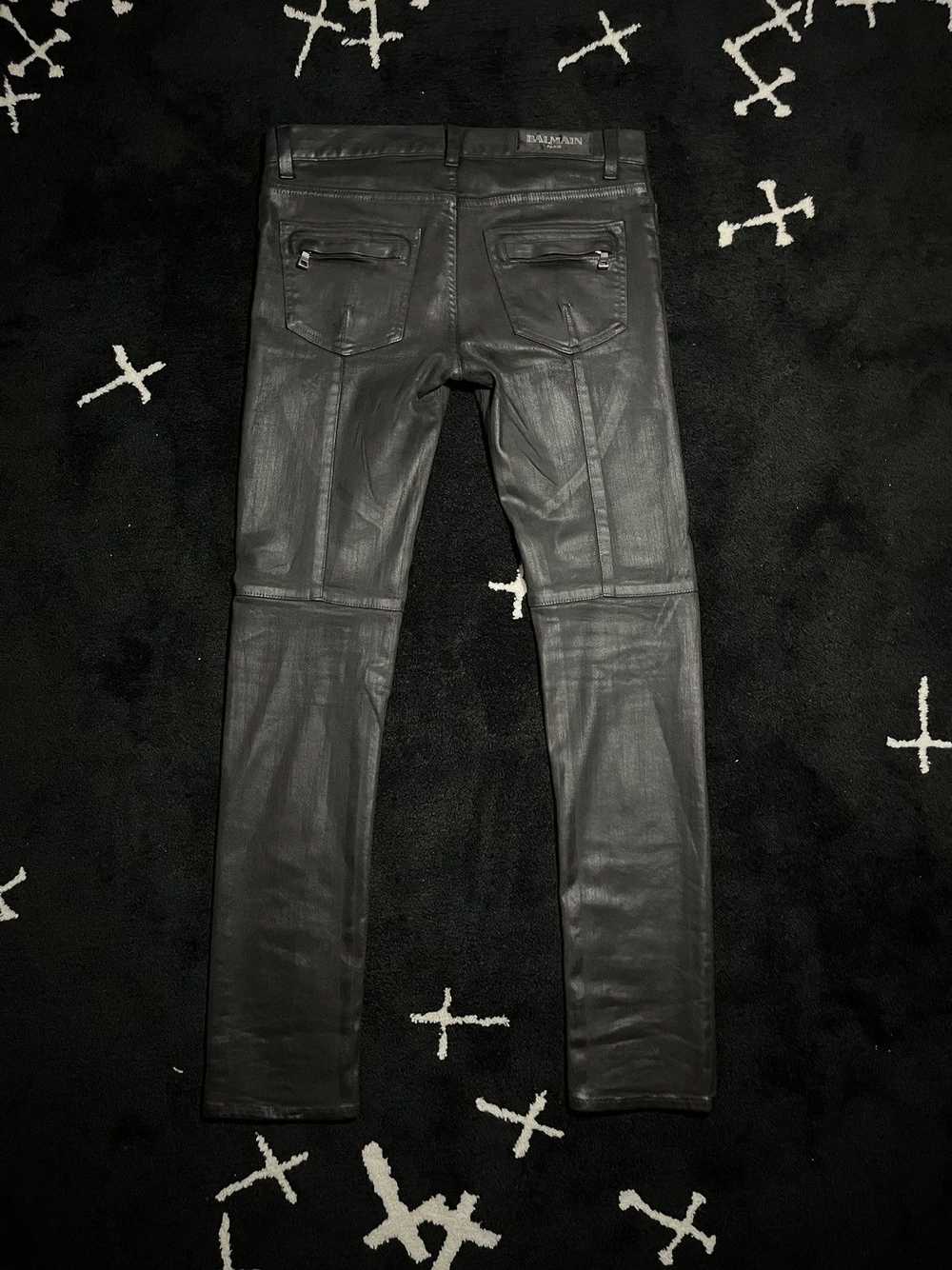 Balmain BALMAIN JEANS SS12 BLACK WAX DECARNIN ERA - image 2