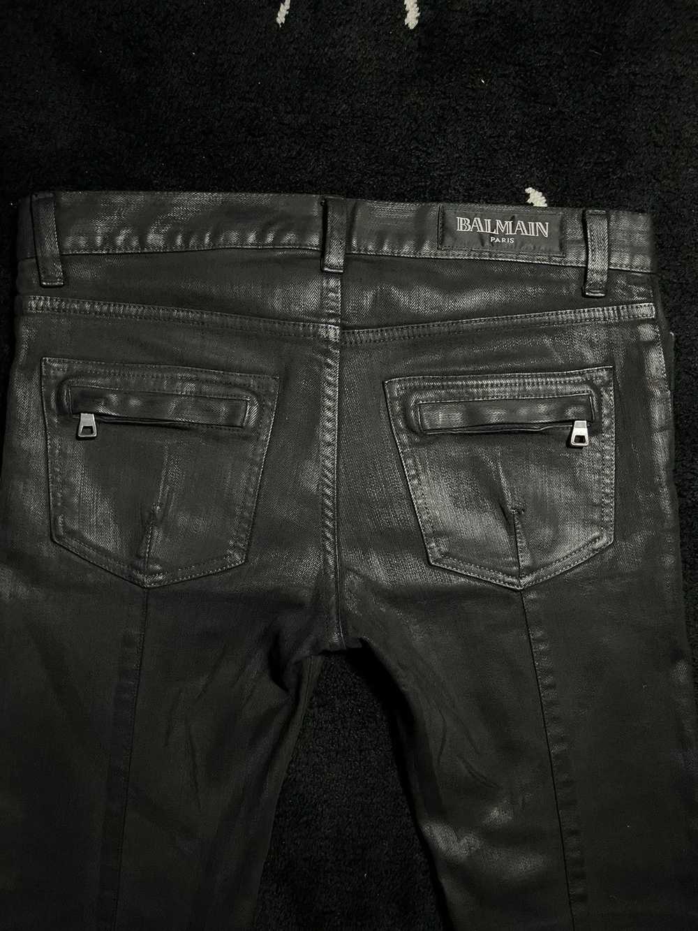 Balmain BALMAIN JEANS SS12 BLACK WAX DECARNIN ERA - image 4