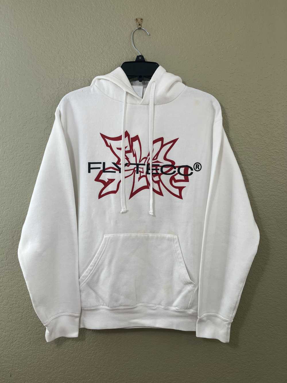 Streetwear Flytecc white hoodie logo Medium - image 1