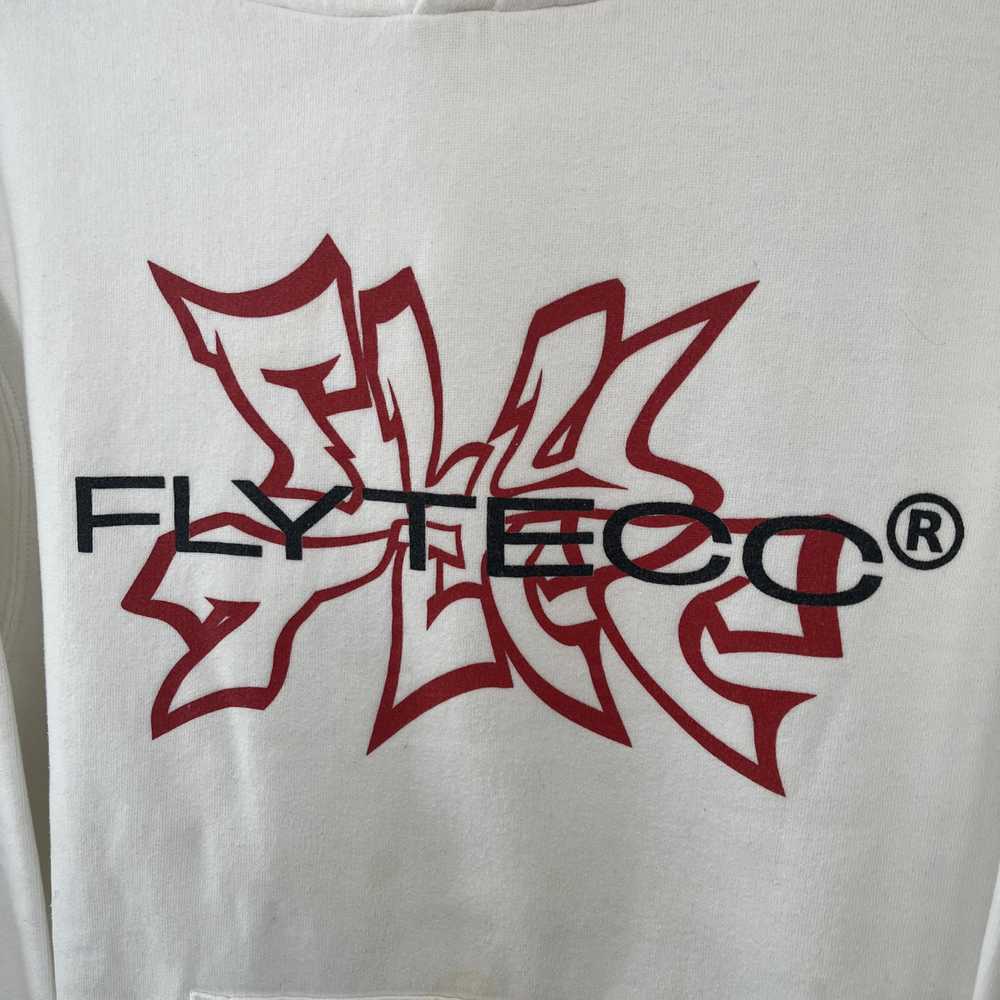 Streetwear Flytecc white hoodie logo Medium - image 2