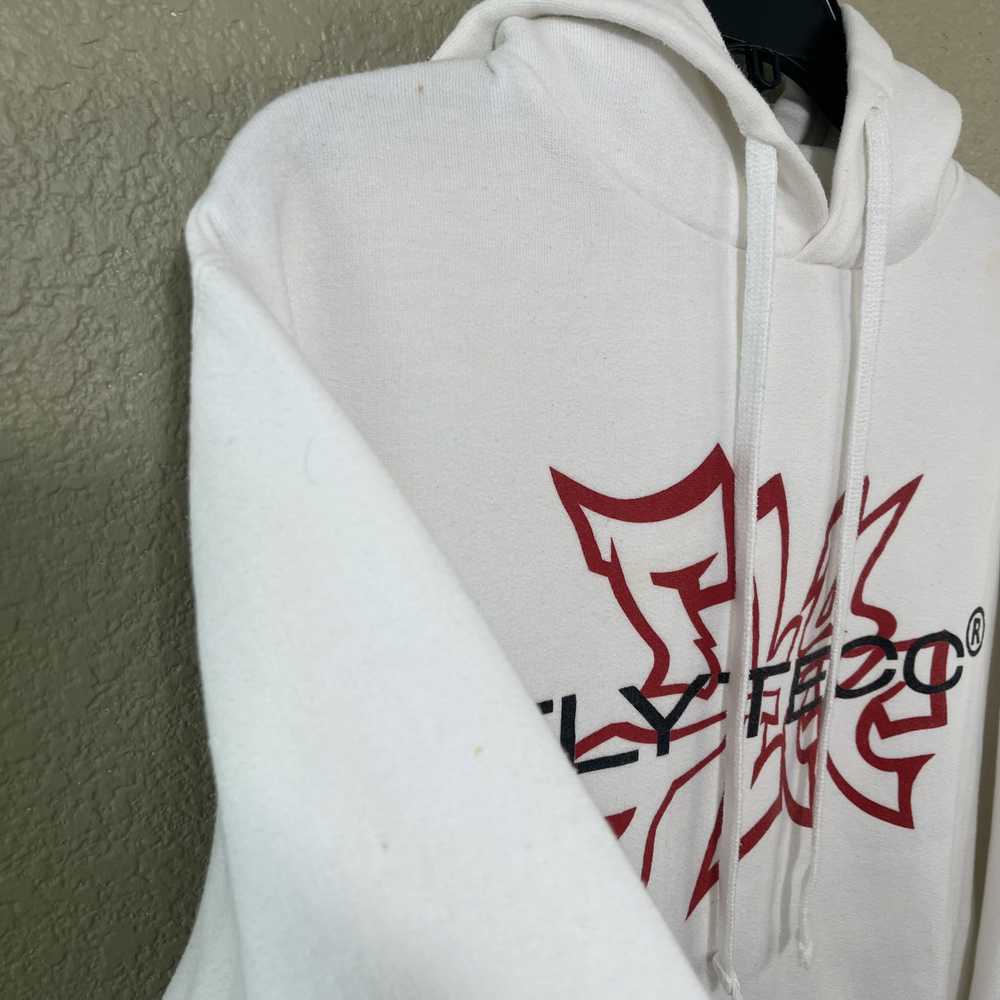 Streetwear Flytecc white hoodie logo Medium - image 5